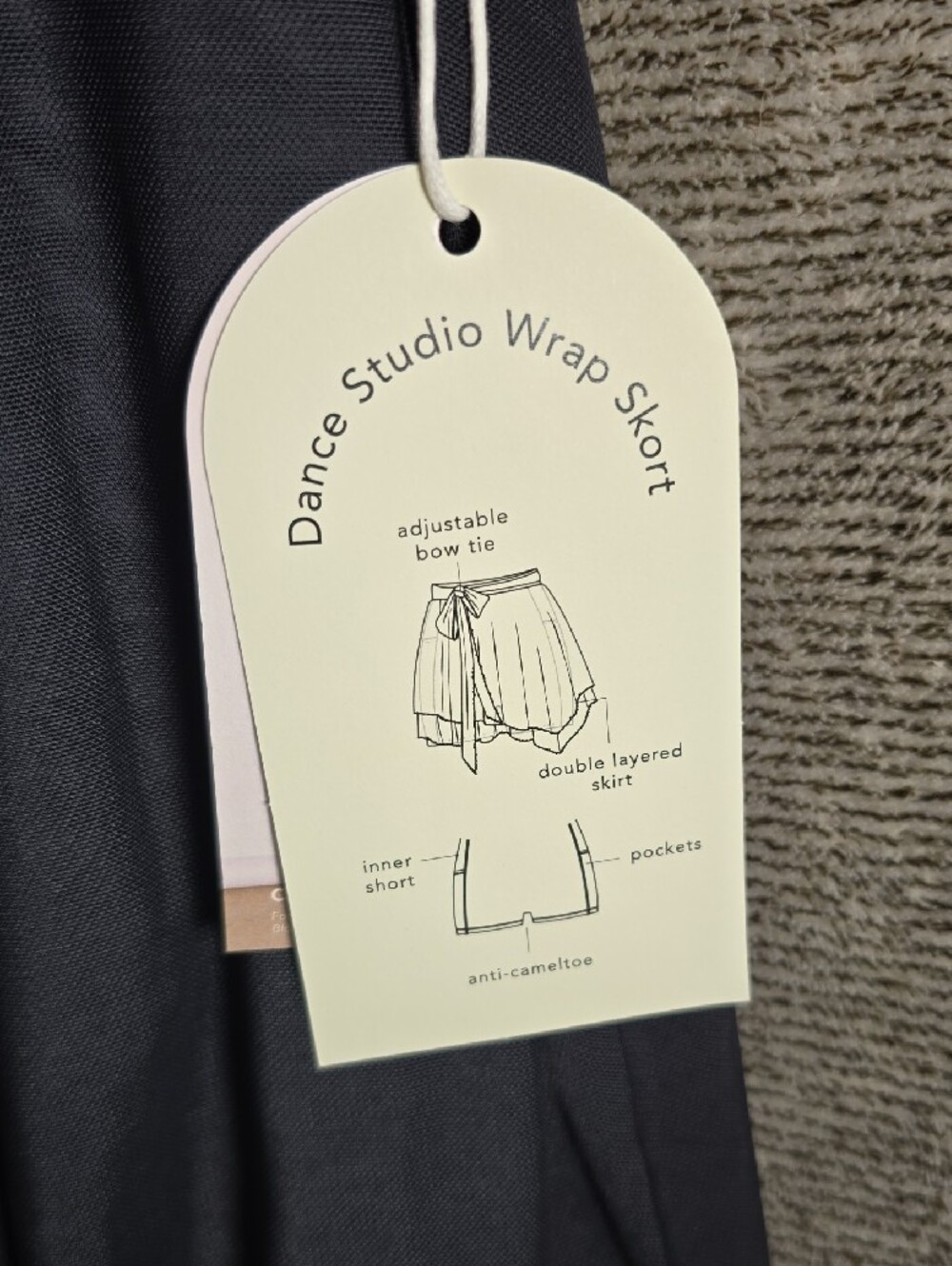 Women's Black Layered Tie-Waist Skater Skirt - Picture 3 of 9